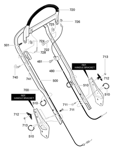Part Location Diagram of 672386 Murray CABLE,STOP